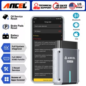 ANCEL ECHO Bluetooth OBD2 Scanner All System Diagnostic Scan Tool Oil BMS Brake - Picture 1 of 10