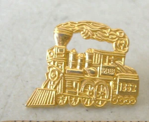 LOCOMOTORA DE TREN 1862 ~ TONO DORADO ~ PASADOR TIE TACK - Imagen 1 de 3