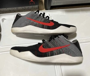 Nike Zoom Kobe 11 Elite Low Tinker Muse Size 11  Black Grey Red - Picture 1 of 6