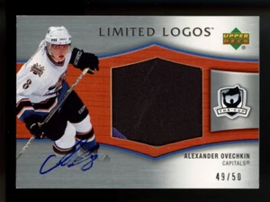2005 UD THE CUP #LL-AO ALEXANDER OVECHKIN LIMITED LOGOS ROOKIE PATCH AUTO RC /50 - Bild 1 von 2