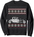 Hot Rod Brzydki świąteczny sweter Klasyczny amerykański samochód Boże Narodzenie Bluza Rozmiar S-5XL