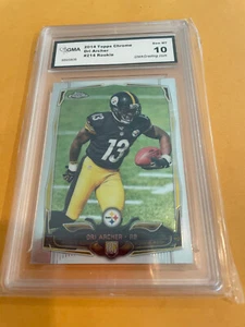 DRI ARCHER STEELERS 2014 TOPPS CROMO NOVATO RADIOCONTROL # 214 GRADO 10 L@@@K - Imagen 1 de 2