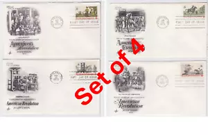 TurtlesTradingPost- Colonial Communications- 1973 FDC #1476-79 Artcraft- All 4 - Picture 1 of 3