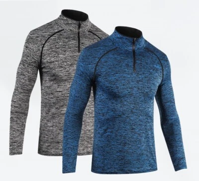 Herren Funktionsshirt Laufshirt langarm schnelltrocknend & atmungsaktiv Fitness