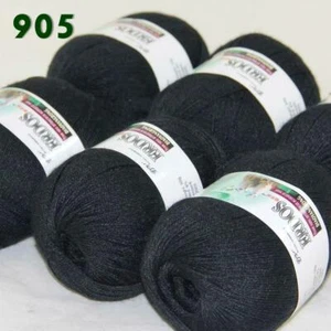 AIPYARN 6 Skeins X 50g LACE Crochet Yarn Acrylic Wool Cashmere Hand Knitting 05 - Picture 1 of 5