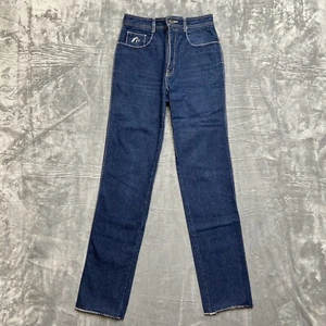 Vintage New Jordache Straight Jeans Women's Size 30 L Dark Blue Denim - Picture 1 of 11