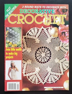 Decorative Crochet Magazine Filet The Beautiful Jan 2002 No 85 - Image 1 of 4