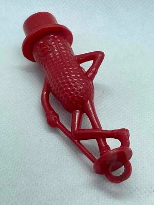 SILBATO PLÁSTICO ROJO MANÍ MR. JARDINERAS VINTAGE AÑOS 50 KAZOO con PUBLICIDAD EN BUCLE Foto 1 de 4