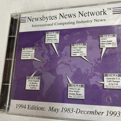 NEWSBYTES NEWS NETWORK 1994 EDITION : MAY 1983-DEC 1993 CD ROM LS - Image 1 of 2