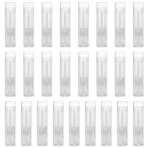 25pcs Empty Lip Balm Containers Refillable Lip Gloss Tubes - Picture 1 of 12