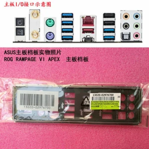 original I/O Shield ASUS ROG RAMPAGE VI APEX motherboard Backplate IO - Afbeelding 1 van 1