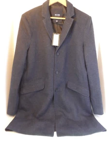 NUEVO Abrigo de Invierno Only & Sons Para Hombre Forrado Mezcla de Poliéster Gris - Talla M - Imagen 1 de 9