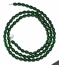 36" Strand Necklace Emerald Hydro Gemstone 7-10 mm Smooth Round Beads