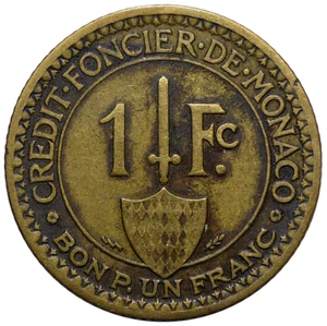 MONACO 1 Franc 1926 - Bild 1 von 2