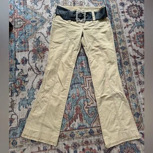 Pantalones caqui vintage Diesel tiro bajo corte bootcut talla 27 - Imagen 1 de 8