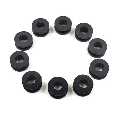 10Pcs Universal Motorcycle Rubber Grommets for Kawasaki Suzuki Yamaha Honda - Image 1 of 4