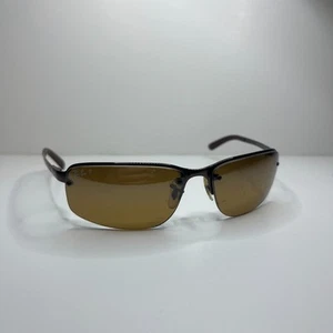 Ray-Ban Polarized Sunglasses RB3239 014/84 Brown 62-15 Half Rim - Picture 1 of 9