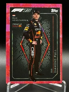 2025 Topps Turbo Attax F1 Max Verstappen #315 Diamond Pull Pink Parallel - Picture 1 of 2