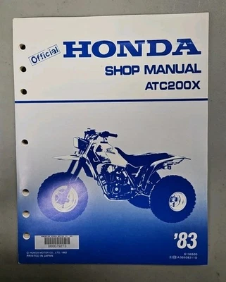 Honda ATC200X Service Shop Manual 1983 ATC200 ATC 200 200X X Unbound OEM Genuine - Image 1 of 4