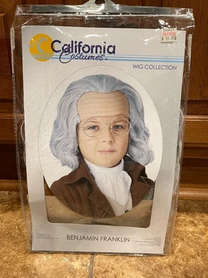 Парик Бенджамина Франклина коллекция California аксессуар для детского костюма на Хэллоуин - Изображение 1 из 4