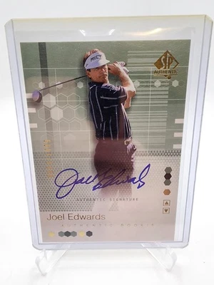 2002 UD SP Authentic Joel Edwards 105 Rookie RC Autograph AUTO Golf PGA #d/1499! - Image 1 of 2