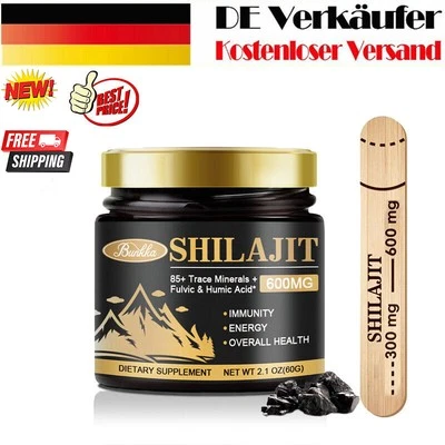 BUNKKA 60g Reines 100% Himalaya Shilajit, Weichharz, Bio, extrem potent, Fulvinsäure