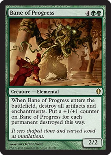 Heavy Play, English MTG Regular Bane of Progress Commander 2013 Magic the Gather - Image 1 of 1