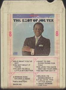 JOE TEX The Best Of Joe Tex RARE ORIG FUNK SOUL ATLANTIC LEAR JET 8 TRACK TAPE - Picture 1 of 2