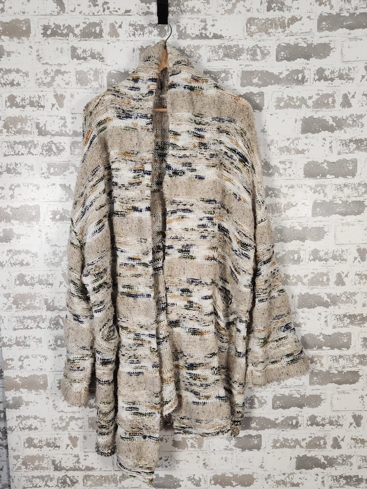 Cárdigan Anthropologie Moth Talla Pequeña Beige Lana Boho Grueso Western Artístico Foto 1 de 4