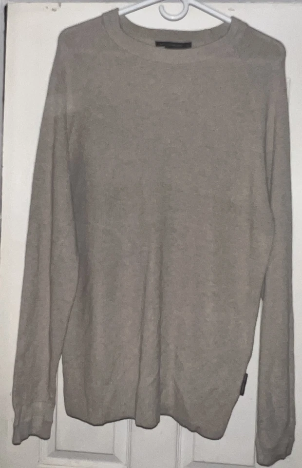 Suéter French Connection Para Hombre Grande Gris Pullover Cuello Redondo Ligero Clásico Foto 1 de 3