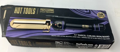 HOT TOOLS Pro Artist 24K Gold Collection Curling Iron 1" Long Lasting Curls - Image 1 of 4