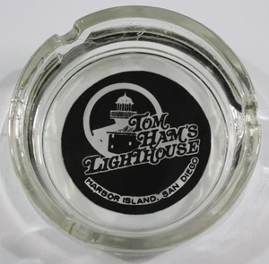 VTG Tom Ham's Lighthouse Restaurant Ashtray Smoker Harbor Island San Diego, CA - Picture 1 of 12