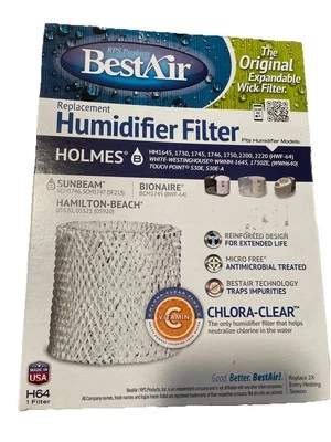 Best Air Humidifier Filters H64 Sunbeam B Holmes SCM1746 SCM1747 (SF213) New  - Image 1 of 4