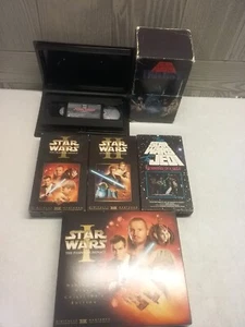 VTG Star Wars VHS Lot 1988 Trilogy, Phantom Menace Collector's edition, rare 198 - Picture 1 of 24