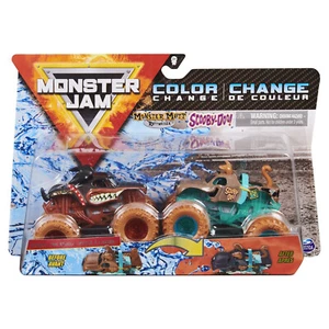 Monster Jam Monster Mutt Rottweiler Vs ScoobyDoo Color-Change NEW in Damaged Box - Picture 1 of 1