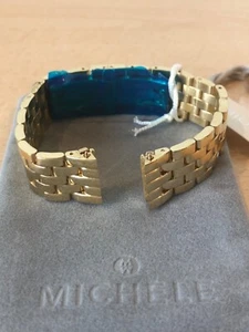 MICHELE Mini Urban 16mm Yellow Gold Plated Watch Bracelet - Picture 1 of 3