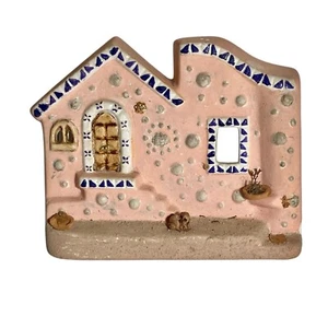 Vintage spanisches rosa gewaschenes Ton Dorfhaus Hacienda Ceramica gefliest Casita - Bild 1 von 18