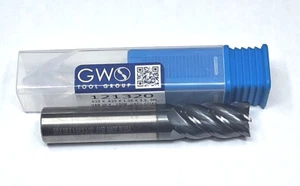 5/8" nACo Coated Carbide End Mill 5 Flute GSW Cutting Tools Variable Helix - Picture 1 of 4