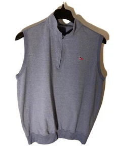 Turtleson Mens Size M 1/4 Zip Golf Vest in Light Gray - Picture 1 of 7