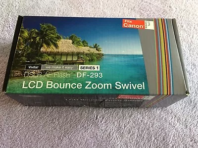 Vivitar DF-293 Digital TTL Shoe Mount Bounce / Zoom / Swivel Auto-Focus Flash - Image 1 of 4