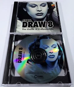 Corel Draw 8 (3-Disc PC CD-ROM, 1997) • COMPLETE/CIB, 3CD, GOOD, TESTED - Picture 1 of 19