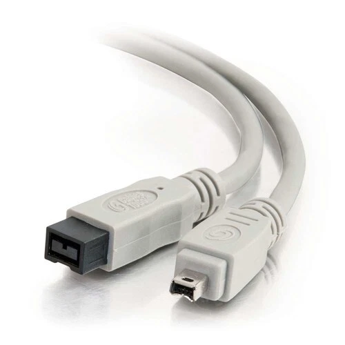 C2G 2m FireWire 800 (IEEE-1394B) 9-Pin/4-Pin Cable (9-P Male To 4-P Male) Grey - Image 1 of 1