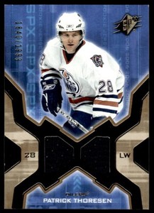 2006-07 SPx Patrick Thoresen Rookie 1840/1999 Edmonton Oilers #160