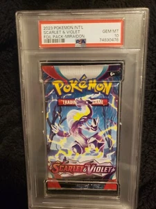 2023 Pokemon Scarlet Violet GRADED Foil Pack Miraidon PSA 10 - Picture 1 of 3