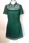 SANDRO LACE BIB  DRESS T 1 UK 8 USED ONCE IN SHOOT 