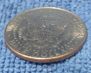 1990 Kennedy Half Dollar Missing Reeded Edge, Filled P Mint Mark.  - Picture 1 of 3