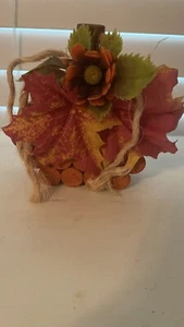 Bezaubernder Bauernhaus Weinkorken Kürbis Herbst Deko Handarbeit - Bild 1 von 3