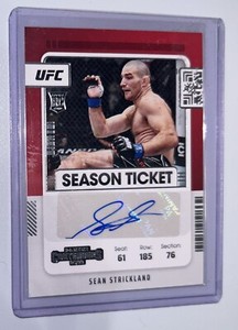 2022 Sean Strickland Rookie Auto RC UFC Panini Chronicles Contenders CHAMP