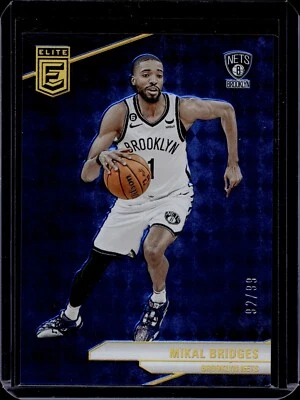 2023-24 Elite Blue #200 Mikal Bridges 92/99 - Image 1 of 2