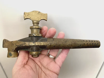 Large Antique Bronze Bung Valve Tap Barrel Keg Beer Cider Spigot, 9” Long - Image 1 of 4